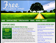 Tablet Screenshot of freescripturesongs.org